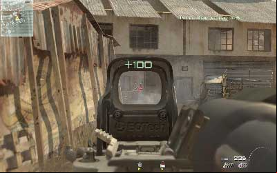 On the left side there is a building with big group of enemies - Fatal Extraction - SpecOps missions - Call of Duty: Modern Warfare 3 - Game Guide and Walkthrough