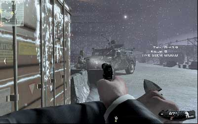 Stand up and move toward guard on the right side of the vehicle - Hostage Taker - SpecOps missions - Call of Duty: Modern Warfare 3 - Game Guide and Walkthrough
