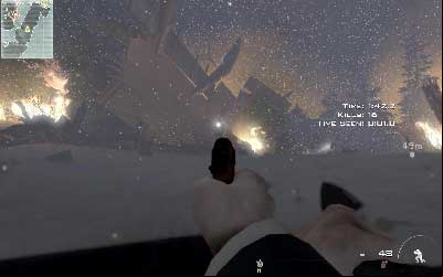 When guard from the top starts approaching shoot him and quickly eliminate two others enemies standing on the left side - Hostage Taker - SpecOps missions - Call of Duty: Modern Warfare 3 - Game Guide and Walkthrough