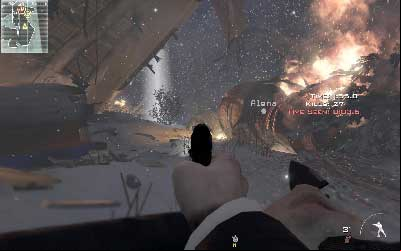 through the canyon and kill enemy on the path above - Hostage Taker - SpecOps missions - Call of Duty: Modern Warfare 3 - Game Guide and Walkthrough