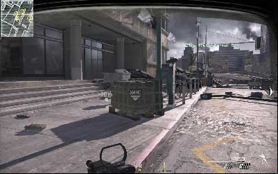Behind the concrete barricades you will find box with ammo - Invisible Threat - SpecOps missions - Call of Duty: Modern Warfare 3 - Game Guide and Walkthrough