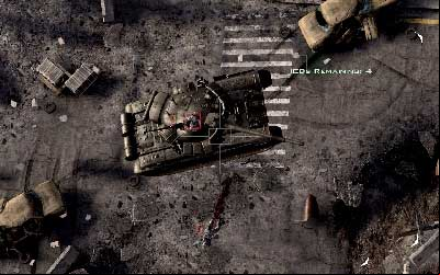In one of the attack the tank will drive on the battlefield - Invisible Threat - SpecOps missions - Call of Duty: Modern Warfare 3 - Game Guide and Walkthrough
