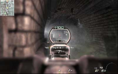 After that move to the ladder leading down, throw flash bang into the hole, jump to the severs and eliminate stunned foes - Server Crash - SpecOps missions - Call of Duty: Modern Warfare 3 - Game Guide and Walkthrough