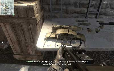 When you get rid of all enemies pick up claymore mines from the table and put them in two places - near the staircase and at the end of the corridor on left side - Server Crash - SpecOps missions - Call of Duty: Modern Warfare 3 - Game Guide and Walkthrough