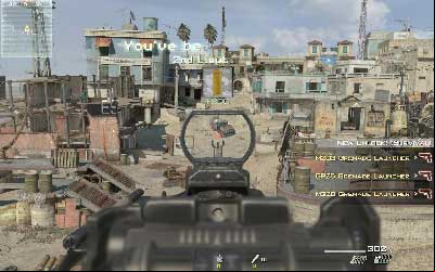 At the end of the flight on the street drives next car with machinegun - Smack Town - SpecOps missions - Call of Duty: Modern Warfare 3 - Game Guide and Walkthrough