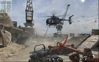 Once the road is clear jump on the ground and run to the chopper - Smack Town - SpecOps missions - Call of Duty: Modern Warfare 3 - Game Guide and Walkthrough