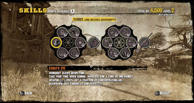 Ranger skill tree - Ranger - Skills - Call of Juarez: Gunslinger - Game Guide and Walkthrough