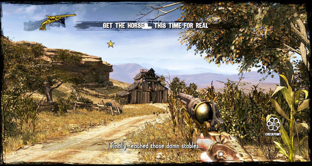 A view on the stable... again - Episode 1 - Once Upon a Time in Stinking Springs - Walkthrough - Call of Juarez: Gunslinger - Game Guide and Walkthrough