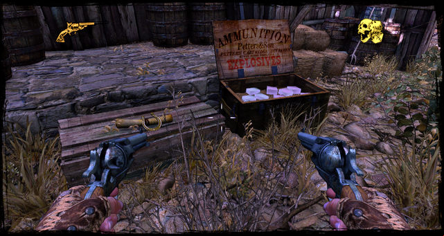 The second secret and ammo - Episode 2 - A Fistful of Hot Lead - Walkthrough - Call of Juarez: Gunslinger - Game Guide and Walkthrough