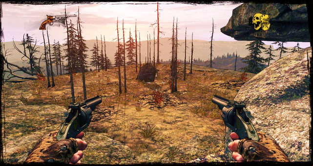 The clearing where you duel Emmett - Episode 8 - They Call Me Bounty Hunter - Walkthrough - Call of Juarez: Gunslinger - Game Guide and Walkthrough