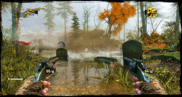 Eventually, you'll reach a flooded cemetery - Episode 9 - Bounty Hunter is Still My Name - Walkthrough - Call of Juarez: Gunslinger - Game Guide and Walkthrough