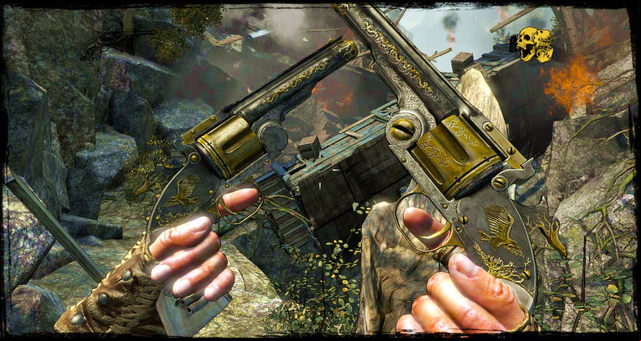 A view on the enger cart you need to go through - Episode 10 - Not So Great Train Robbery - Walkthrough - Call of Juarez: Gunslinger - Game Guide and Walkthrough