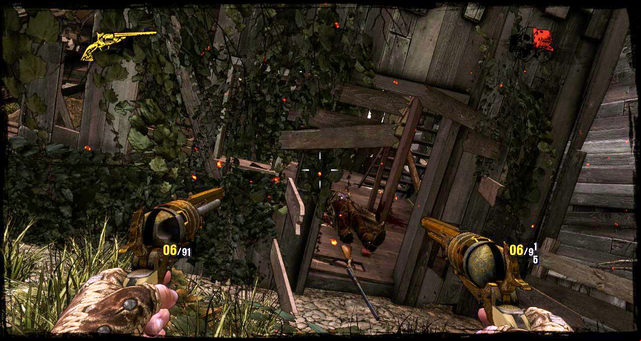 Go through the ruined house - Episode 14 - The Good, the Bad and the Dead - Walkthrough - Call of Juarez: Gunslinger - Game Guide and Walkthrough