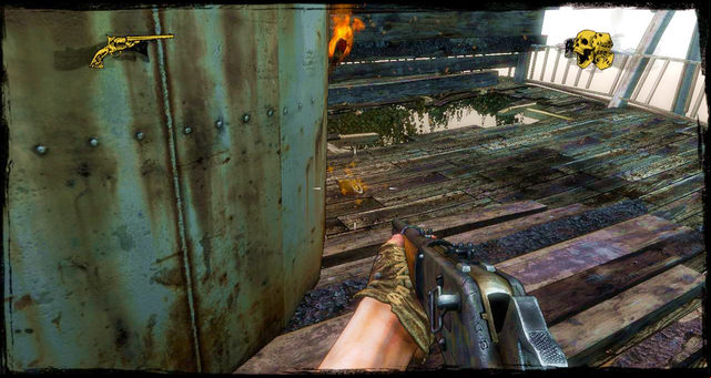 Upstairs the ship - Episode 9 - Nuggets of Truth (Secrets) - Call of Juarez: Gunslinger - Game Guide and Walkthrough