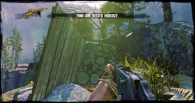 On the logs - Episode 13 - Nuggets of Truth (Secrets) - Call of Juarez: Gunslinger - Game Guide and Walkthrough
