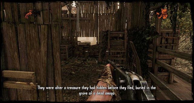 Here's where you lose consciousness; the Nugget is upstairs| - Episode 14 - Nuggets of Truth (Secrets) - Call of Juarez: Gunslinger - Game Guide and Walkthrough