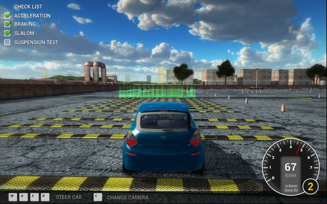 Speed bumps will be certainly a good test for the suspension. - Test drive - Basics of gameplay - Car Mechanic Simulator 2014 - Game Guide and Walkthrough