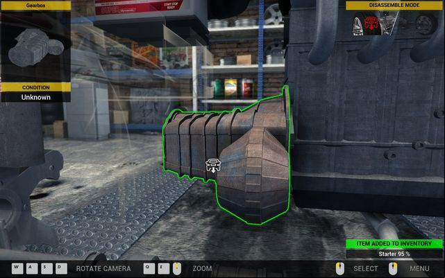 Disassembling the gearbox is a time-consuming operation. - Order 11 - Revton Van - Orders - First garage - Car Mechanic Simulator 2014 - Game Guide and Walkthrough