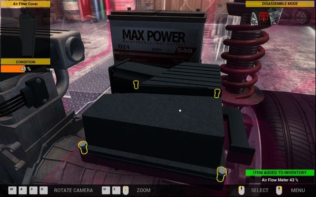 Getting to the air filter requires you to twist off three elements responsible for cooling car. - Order 15 - Genesis Town - Orders - First garage - Car Mechanic Simulator 2014 - Game Guide and Walkthrough