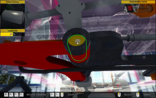 The rubber bushing is often ignored - but very important - part of the car's suspension. - Order 27 - Genesis Town - Orders - Second garage - Car Mechanic Simulator 2014 - Game Guide and Walkthrough