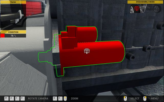 A quick replacement of the starter can easily fix starting problems. - Order 56 - Revton Wind - Orders - Third garage - Car Mechanic Simulator 2014 - Game Guide and Walkthrough