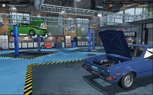Main room is obviously the command center - here you will find three places for car - one in the center and two on sides - the latter have a jack as well - Virtual walk through the garage - Car Mechanic Simulator 2015 - Game Guide and Walkthrough