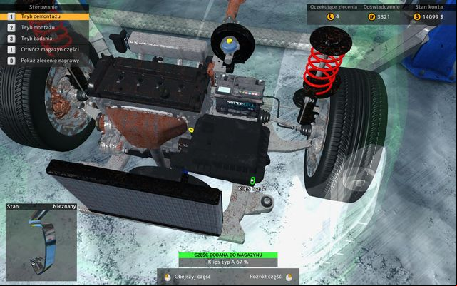 First remove the safety clips. - Changing the air filter - Basic renovation operations - Car Mechanic Simulator 2015 - Game Guide and Walkthrough