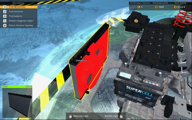Before replacing the cooler you must pick off the fan. - Changing the cooler - Basic renovation operations - Car Mechanic Simulator 2015 - Game Guide and Walkthrough