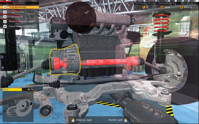 Removing gearbox is a time consuming but rather simple operation. - Removing gearbox - Basic renovation operations - Car Mechanic Simulator 2015 - Game Guide and Walkthrough