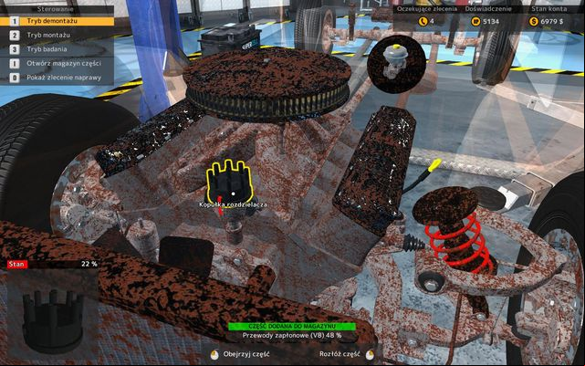 Cap is located above the ignition wires. - Dismantling distributor cap - Advanced renovation operations - Car Mechanic Simulator 2015 - Game Guide and Walkthrough