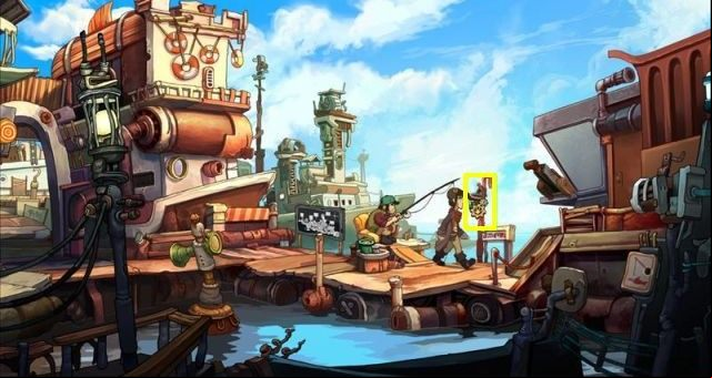 According to the guide, youll now need frozen earth - Earth Platypus | Chaos on Deponia Walkthrough - Have words with Goal - Chaos on Deponia Guide