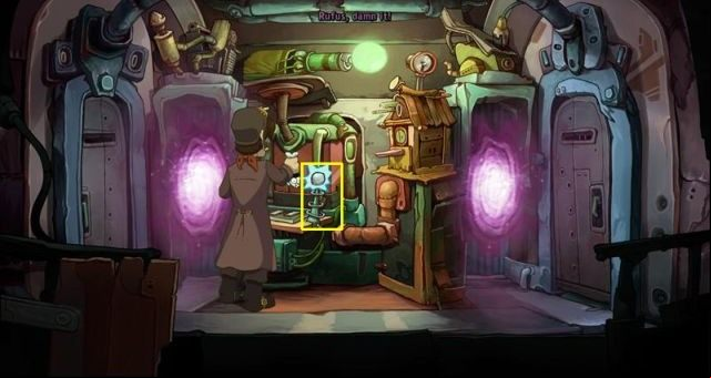 Use the map to travel to the industrial district - Water platypus | Chaos on Deponia Walkthrough - Have words with Goal - Chaos on Deponia Guide