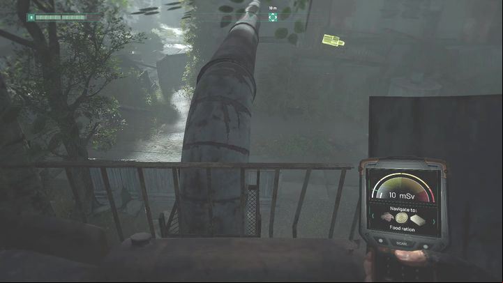 The drop is on the balcony - Chernobylite: Food Stash - walkthrough - Main missions - Chernobylite Guide