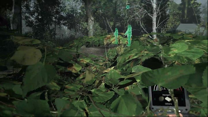 Moving quietly will allow you to sneak up on the opponents standing back to you - Chernobylite: Combat and stealth - Basics - Chernobylite Guide