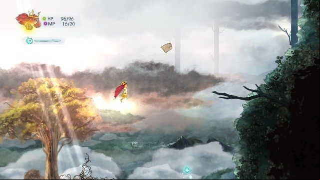 Above the spot where you have killed the second boss, there is another note - Chapter 3 | Collectibles - Collectibles - Child of Light Game Guide