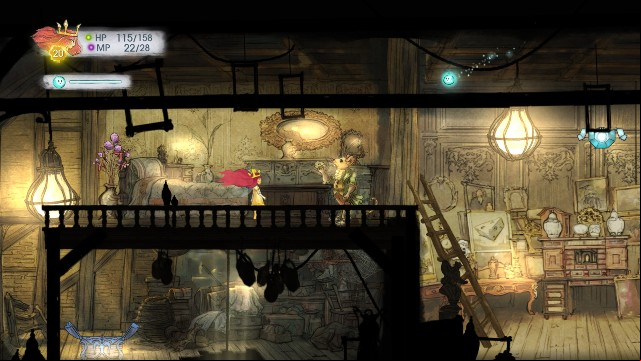 Inside the stone, there is a Rough Sapphire, while in the chest - a Potent Magic Potion - Chapter 6 | Collectibles - Collectibles - Child of Light Game Guide