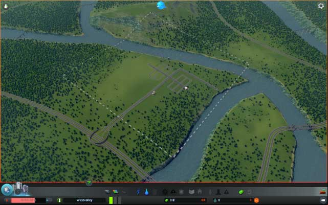 When you make the first reconnaissance, start with building the preliminary road net - Cities Skylines: Building - Growth of the city - Cities: Skylines Game Guide