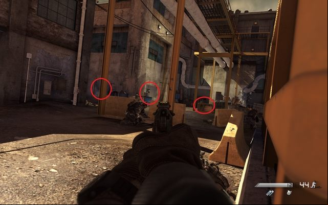 When you get to the exit, crouch behind a window and wait for enemies - 08 - Birds of Prey - Campaign - Walkthrough - Call of Duty: Ghosts - Game Guide and Walkthrough
