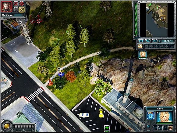 To destroy the robot, you need to come closer and plant the bomb, and that's all - Allies - Gibraltar - part 1 - Allies - Command & Conquer: Red Alert 3 - Game Guide and Walkthrough