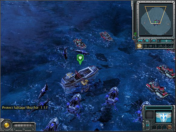 Let the Russians attack enemy boats, and take care on air units on your own - Allies - North Sea - part 1 - Allies - Command & Conquer: Red Alert 3 - Game Guide and Walkthrough