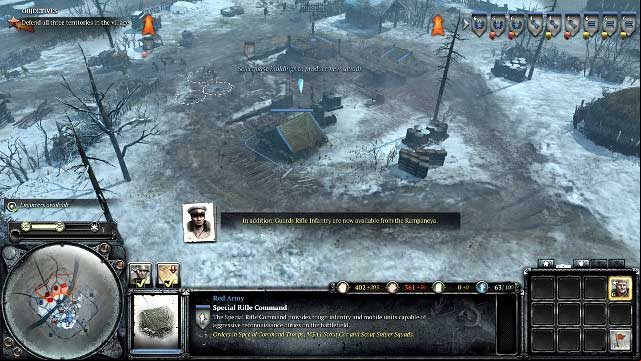Produce and improve on the guard riflemen as often as you get the opportunity to - Mission 03 - Is On The Way - The Campaign Mode - Company of Heroes 2 - Game Guide and Walkthrough