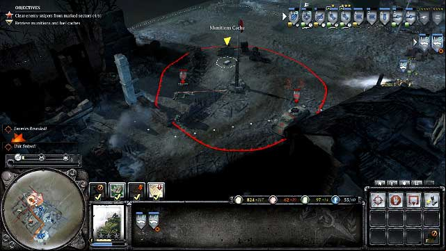 Bonus targets will be protected by armored vehicles and Panzershrek - Mission 06 - Stalingrad Aftermath - The Campaign Mode - Company of Heroes 2 - Game Guide and Walkthrough