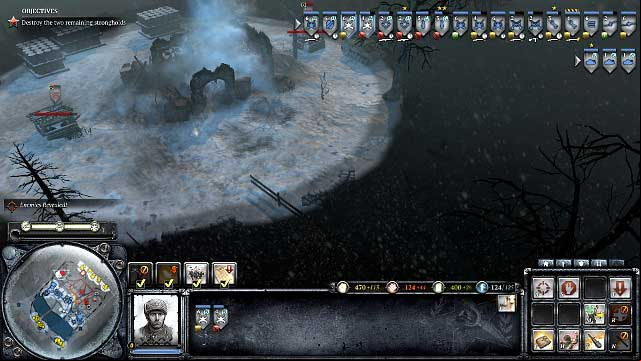 The remaining bases can be destroyed from afar, with mortar fire - Mission 07 - Land Bridge to Leningrad - The Campaign Mode - Company of Heroes 2 - Game Guide and Walkthrough
