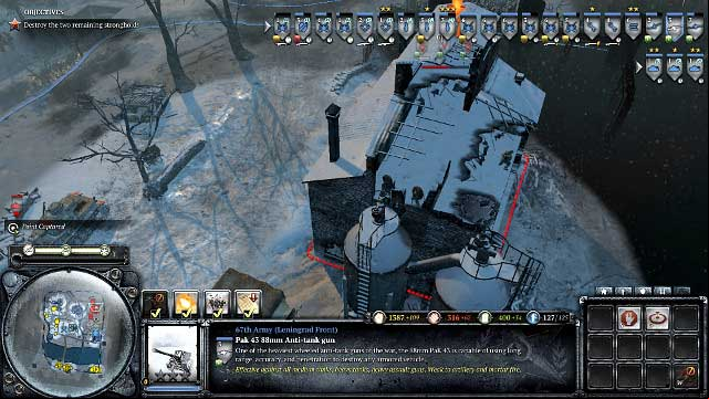 The last one of the strongholds will be heavily guarded - Mission 07 - Land Bridge to Leningrad - The Campaign Mode - Company of Heroes 2 - Game Guide and Walkthrough