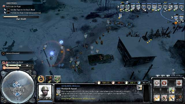Use the engineers to repair tanks - Mission 08 - Tiger Hunting - The Campaign Mode - Company of Heroes 2 - Game Guide and Walkthrough