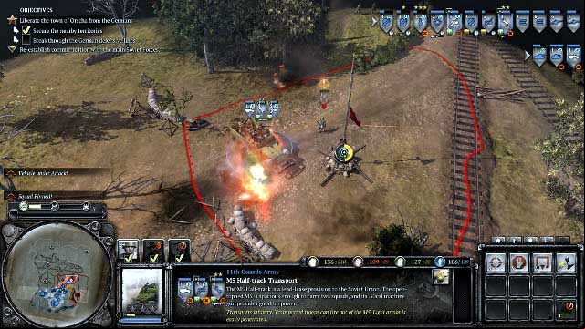 Another point to the East should be manned after it is seized - Mission 09 - Radio Silence - The Campaign Mode - Company of Heroes 2 - Game Guide and Walkthrough