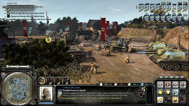 After you destroy the HQ, the city will be captured - Mission 09 - Radio Silence - The Campaign Mode - Company of Heroes 2 - Game Guide and Walkthrough