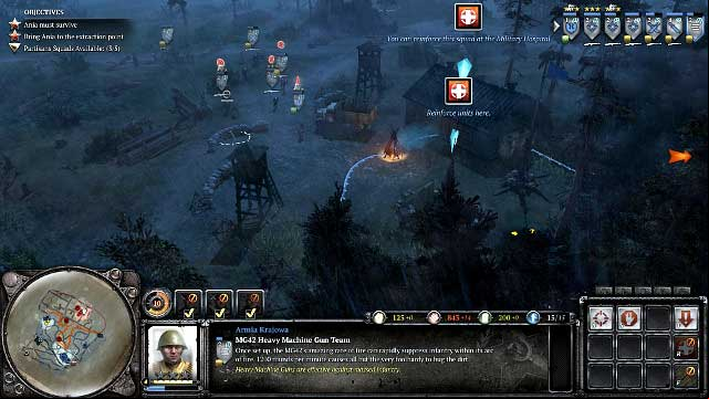 In the hospital, heal the wounded - Mission 11 - Behind Enemy Lines - The Campaign Mode - Company of Heroes 2 - Game Guide and Walkthrough