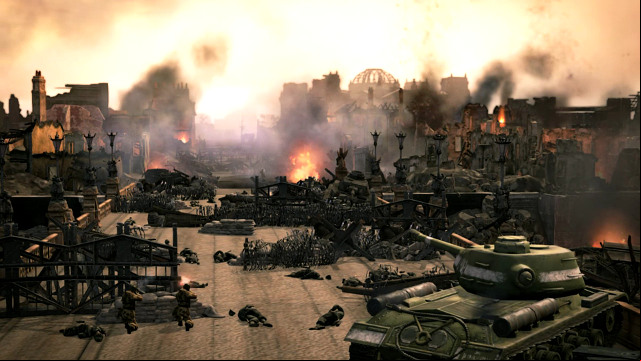 The Berlin ruins abound fanatical defenders - Mission 14 - Reichstag - The Campaign Mode - Company of Heroes 2 - Game Guide and Walkthrough