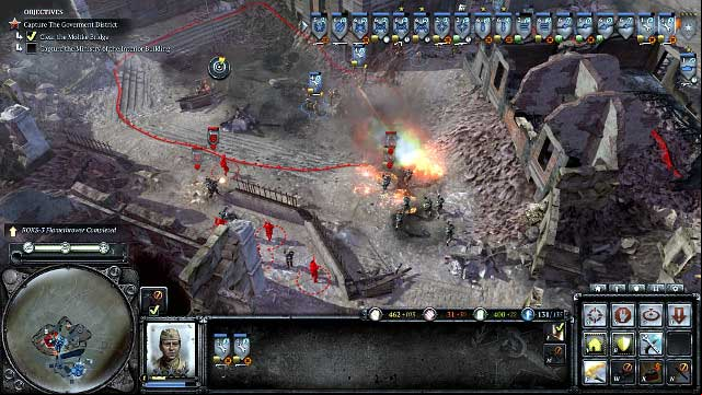 While taking over new terrains, secure yourself from each side using - Mission 14 - Reichstag - The Campaign Mode - Company of Heroes 2 - Game Guide and Walkthrough